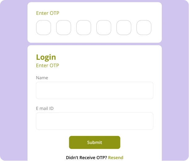 Customer App Section
