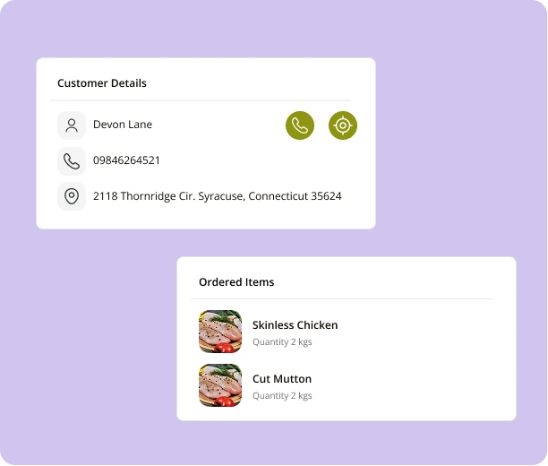 Delivery App Section
