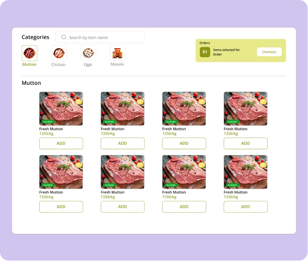 Shop Staff POS Section
